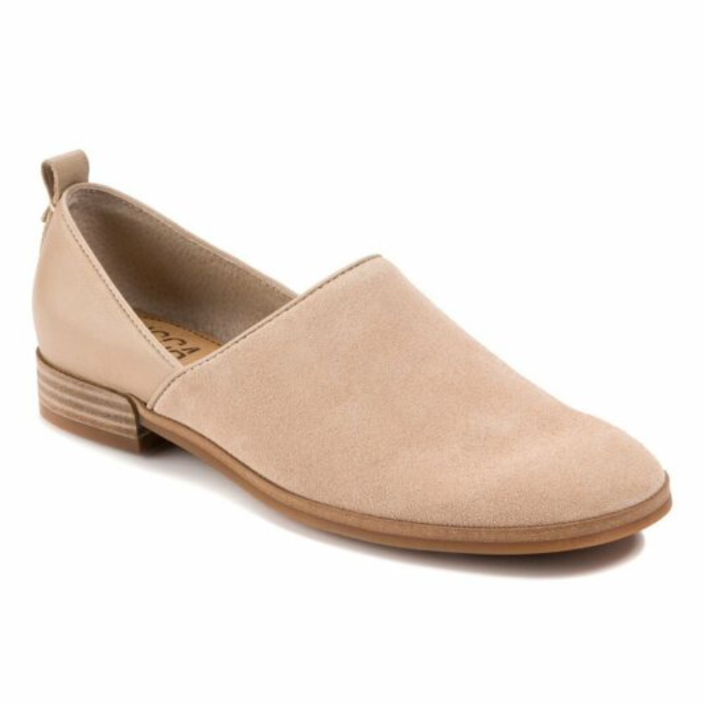 Lucca Lane Lamb Beige Tabby Loafers Slip On Shoes